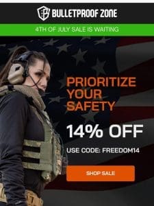 Your safety gear is waiting! NOW 14% OFF