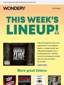 Your weekly lineup is HERE ??