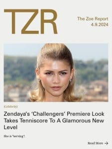 Zendaya’s ‘Challengers’ Premiere Look Takes Tenniscore To A Glamorous New Level