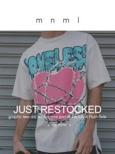 graphic tees just restocked & are 25% OFF