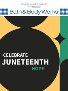 honoring Juneteenth: looking back to look forward.