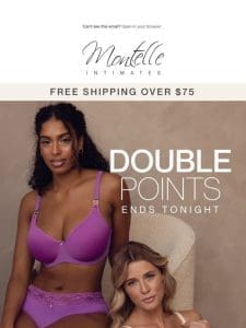 last day for DOUBLE points， beauty? ?