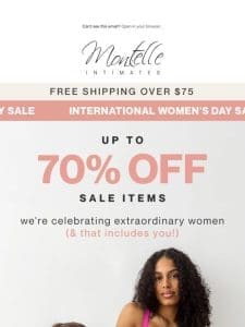 women’s day = BEST sale ever.