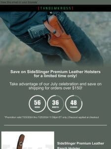 ⏱️ FLASH SALE: SideSlinger Premium Leather Holster!