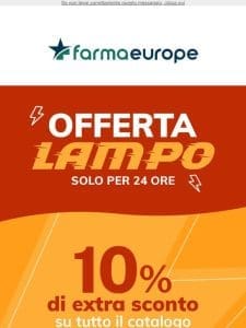 ☀️ 10% di sconto su tutto il catalogo! Tuffati nella promo! ⚡️