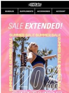 ☀️ 20% OFF SALE EXTENDED!!