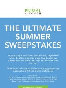 ☀️ $550 Summer Sweepstakes!