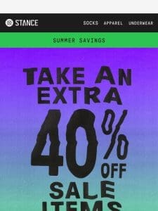 ☀️ Take An Extra 40% OFF Sale Items