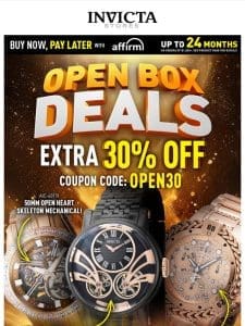 ⚠️EXTRA 30% OFF With Coupon: OPEN30 Open Box DEALS❗️