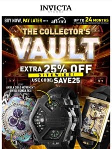 ⚠️XTRA 25% OFF COLLECTOR’S VAULT +SITEWIDE❗️Code SAVE25
