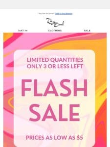 ⚡️FLASH Sale ⚡️Prices as Low as $5