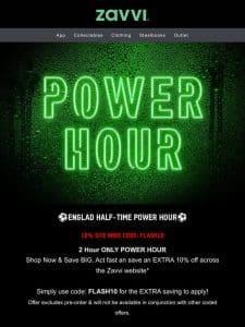 ⚽10% OFF SITE POWER HOUR!⚽