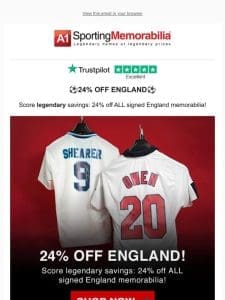 ⚽24% OFF ENGLAND⚽