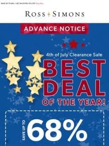 ✨ EXCLUSIVE ACCESS: Our 4th of July Clearance Sale! Shop the best deal of the year early >>