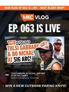 ❌ Tulsi Gabbard + Bo Nickal at Sig Arc – VLOG 063 is LIVE!