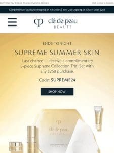 ⭐ Final Hours For Your Complimentary Supreme Trial Kit ($155 Value)