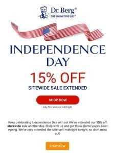 ⭐ Independence Day sale EXTENDED!