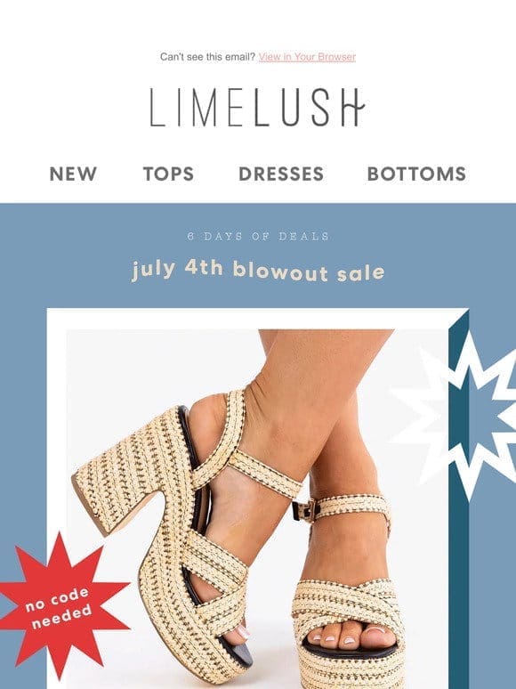 ️  July 4th BLOWOUT Sale    ️