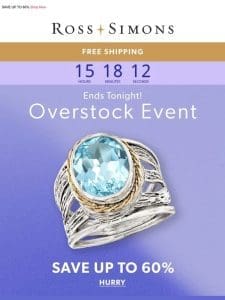 ️ Last chance for our Overstock Event! Don’t miss these jewelry deals >>