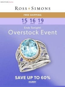 ️ Last chance for our Overstock Event! Don’t miss these jewelry deals >>