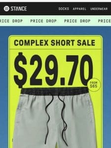 ️ Limited Time: Complex Shorts on Sale for $29.70