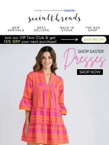 ， we’ve got the perfect Easter dress for you! ??