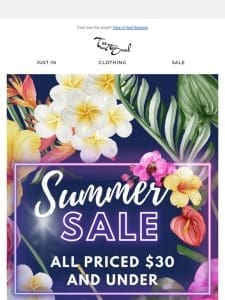 $10-$30 ?? Summer Blowout Sale ??