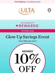 10% off because you’re a Member ?