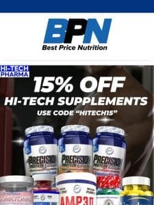 15% OFF Hi-Tech Supplements