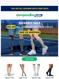 15% OFF Sigvaris – For Everyday Comfort and Support!