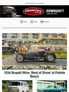 1934 Bugatti Wins ‘Best of Show’ at Pebble Beach