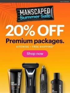 20% off premium grooming packages