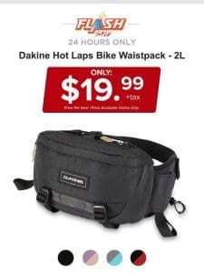 24 HOURS ONLY | DAKINE 2L WAISTPACK | FLASH SALE