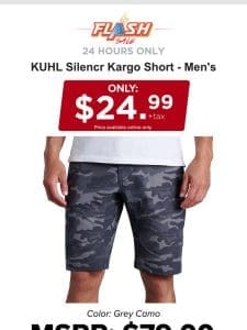 24 HOURS ONLY | KUHL SILENCR SHORT | FLASH SALE