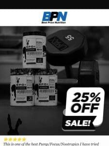 25% OFF AfterDark EPO Preworkout