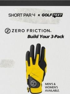 3-Pack Golf Gloves. 50% OFF.