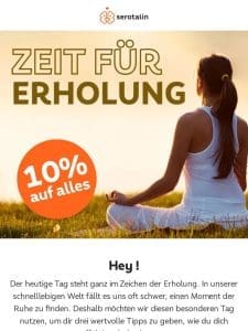 3 Tipps für mehr Erholung  ‍♀️