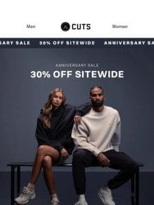 30% OFF SITE-WIDE: Anniversary Sale Is Here