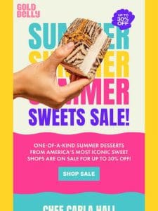 30% OFF Summer Dessert SALE!