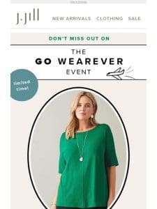 30% OFF full-priced Wearever styles for a limited time only!