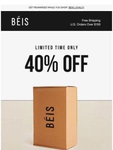 40% OFF is happening now