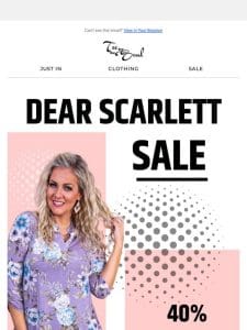 40% Off Dear Scarlett