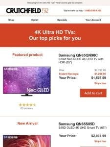 4K Ultra HD TVs: customer favorites