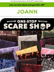 50% off Halloween cotton precuts!