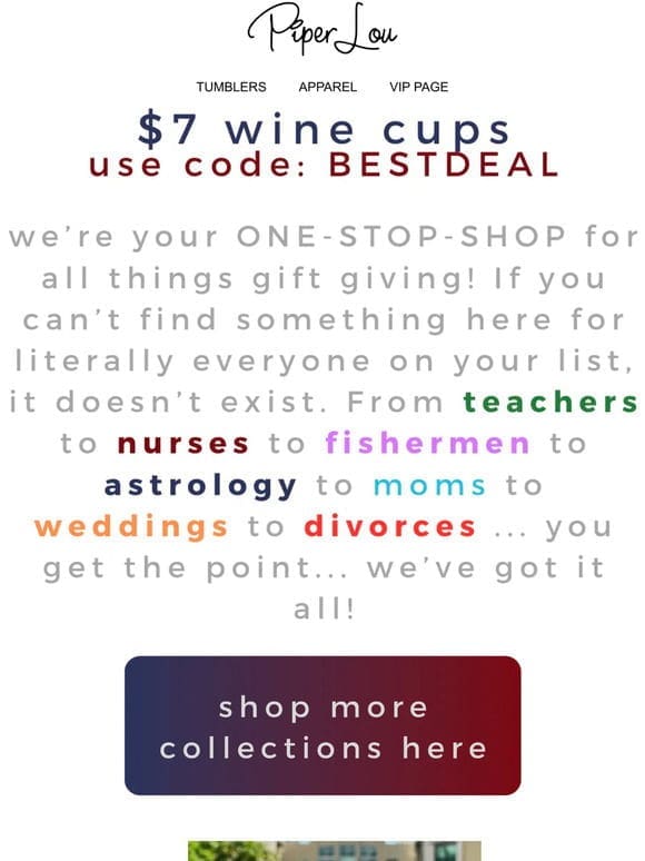 $7 Each! Did you know that wine cups are PERFECT for seltzers?!