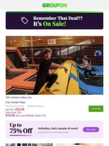 A Deal You Viewed is Now on Sale