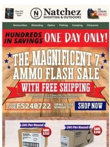 ?AMMO FLASH SALE? The Magnificent 7 + Free Shipping