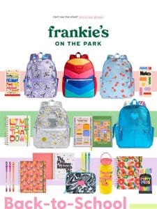 Act Fast: Backpacks， Lunch Boxes， School Supplies!