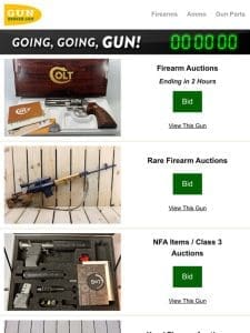 Auctions Ending Tonight