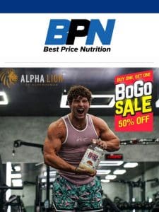 BOGO 50% OFF Alpha Lion SuperHuman Protein